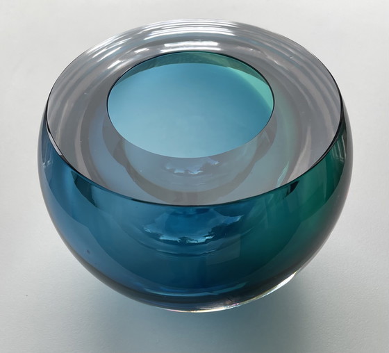 Image 1 of Einzigartiges Glasobjekt „AQUA“ des Glaskünstlers George Broft