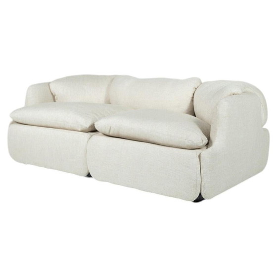 Strato sofa by Giovanni Offredi for Saporiti, 1970 – Aluminium, Leather, Italian Design (photo 5 of 28)