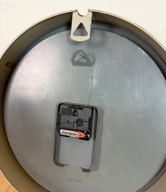 Image 1 of Grey Industrial Station Wall Clock from TCW , 1960