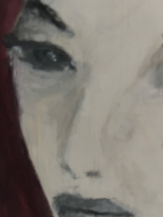 Image 1 of Cuadro abstracto de mujer - 30x30 cm