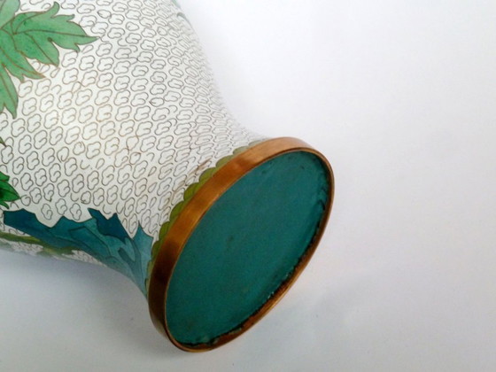 Image 1 of Vaso cinese in smalto cloisonné