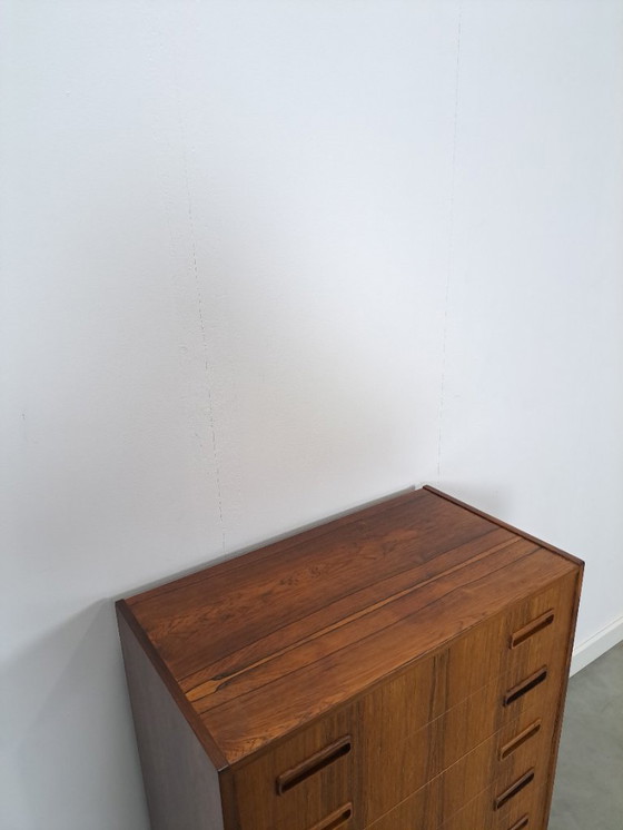 Image 1 of Mid-Century Danish Westergaards, Silkeborg rosewood chest of drawers 6 drawers