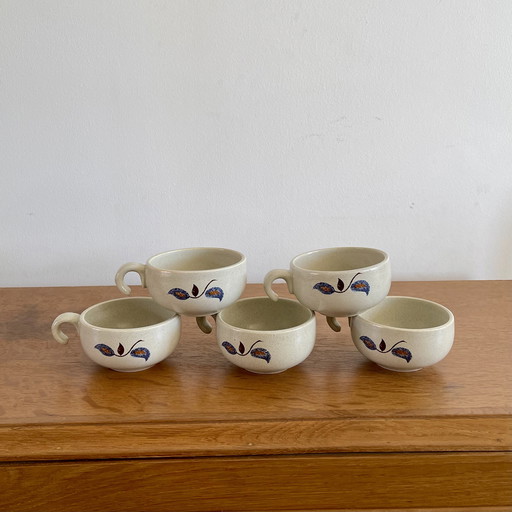 Set van 5 St Amand-kopjes