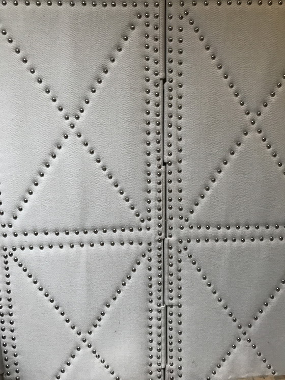 Image 1 of Kamerscherm, Roomdivider in uni naturel stof 180 x180