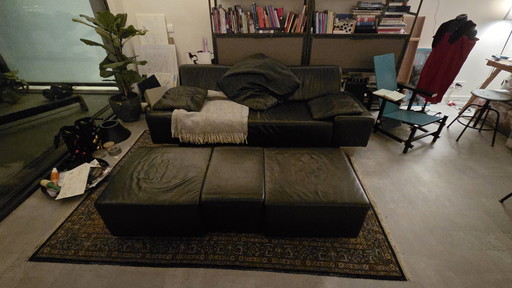 Mustang sofa and footstool