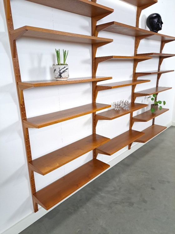 Image 1 of Sistema modulare di pareti in teak Royal System di Poul Cadovius, danese Cado