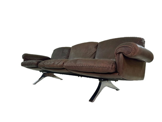 Image 1 of Vintage De Sede DS-31 three-seater sofa – brown leather design classic