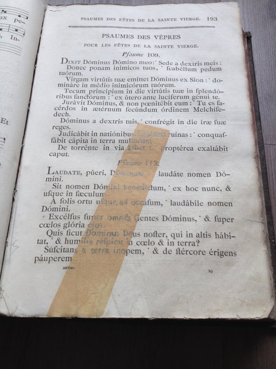 Image 1 of Libro antifonario romano del 1864