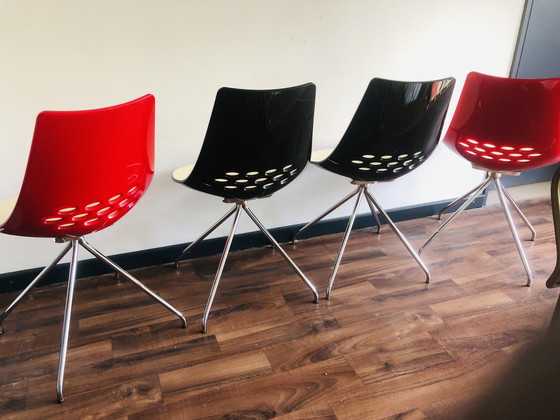 Image 1 of Vier Calligaris Italiaanse Vintage stoelen