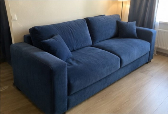 Divano blu quasi nuovo in vendita – Arrben, Divani, Textile (photo 2 of 5)