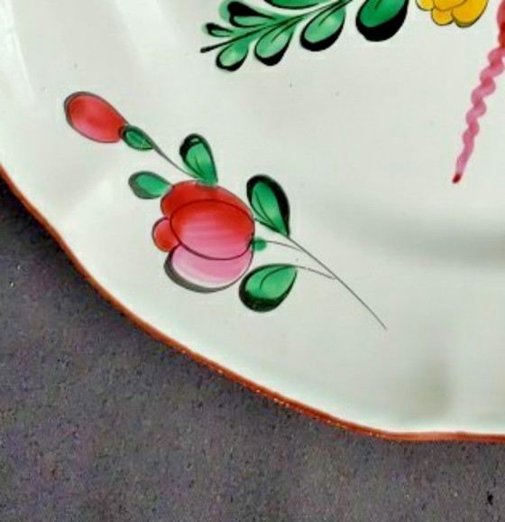 Piatto in maiolica dell'Est - Les Islettes - Dipinto a mano – Stoviglie, Ceramica (photo 3 of 5)