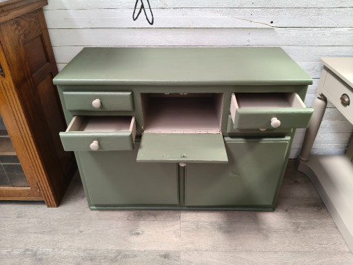 Credenza, verde scuro – dressoirs, Wood