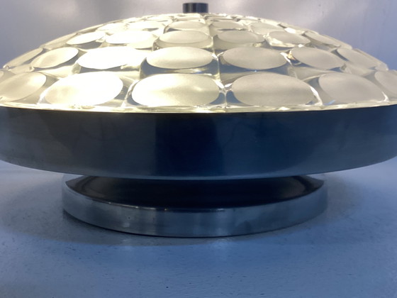 Image 1 of Vintage glass Peill & Putzler seventies wall-ceiling lamp