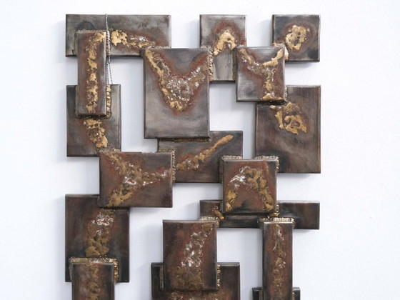 Brutalist Wall Art EBBE OBJECTS — RELIEF 02 – Bildhauerei, Metal (photo 6 of 8)
