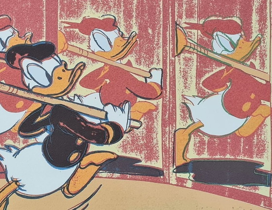 Image 1 of D'après Andy Warhol, Donald Duck, années 1980, lithographie