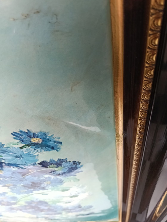 Image 1 of Blue Florals Art - Marion Rice - Firmato