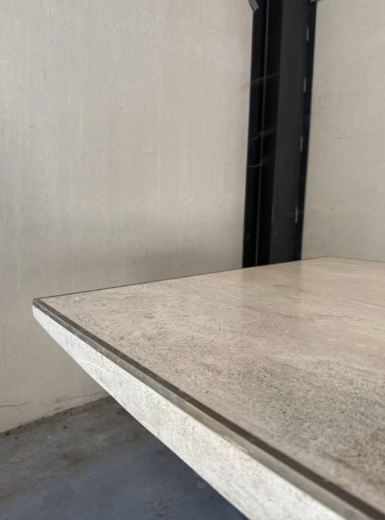 Vintage Travertine Dining Table Willy Rizzo – Stone (photo 6 of 6)