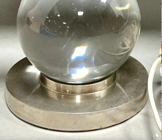 Image 1 of Kristallen bollamp, Jacques ADNET voor BACCARAT 1930 Model 7706