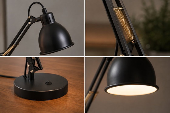 Image 1 of Frandsen Job Table Lamp Black