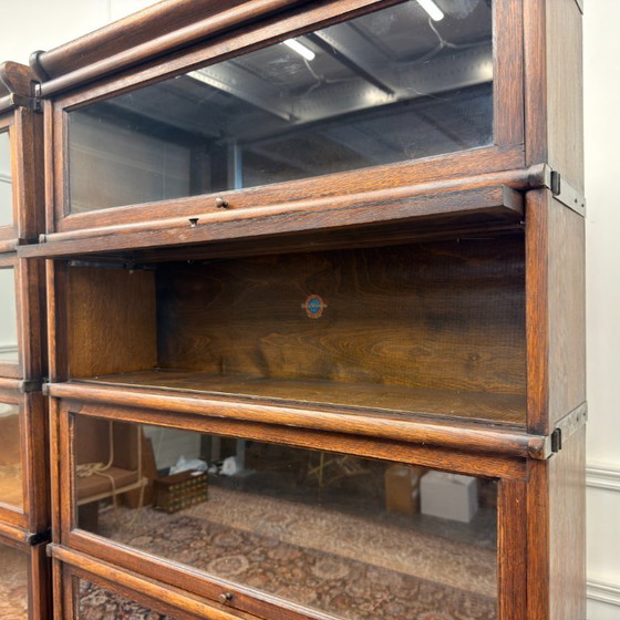Set di Librerie Antiche Inglesi Originali Globe Wernicke – Vetro, Metallo (photo 14 of 16)
