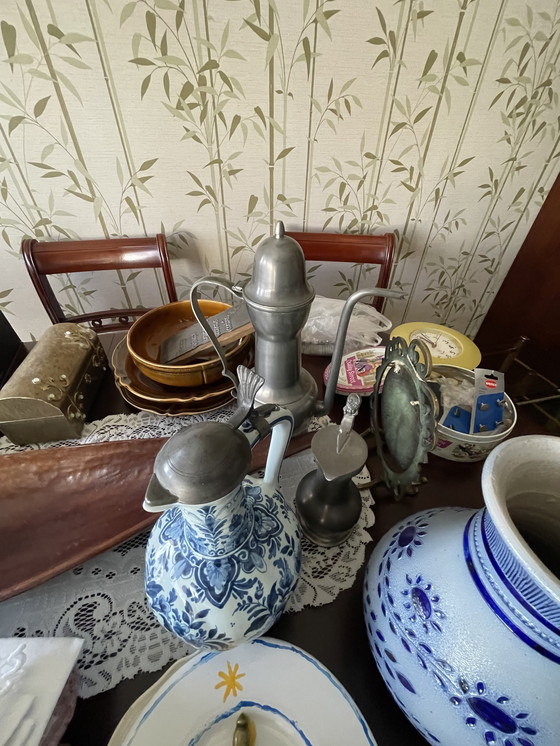 Image 1 of Esszimmer Tisch mit Verlängerungen en seinen 6 Stühlen 