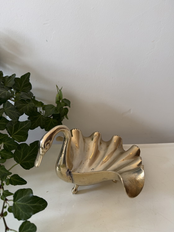 Image 1 of Aufbewahrungsbox aus Messing in Schwanenform
