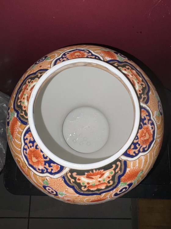 Beautiful Vintage Japanese Lidded Vase 36 Centimeters – asian vases from Holland, Porcelain (photo 8 of 11)