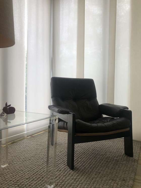 Image 1 of Jaren 70 Leren Fauteuil Scandinavisch Design