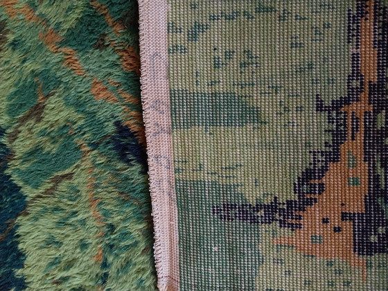 Image 1 of 1 x Desso Psychedelic Großtapete aus den 1970er Jahren (2 x 3 m) in Grün-Orange