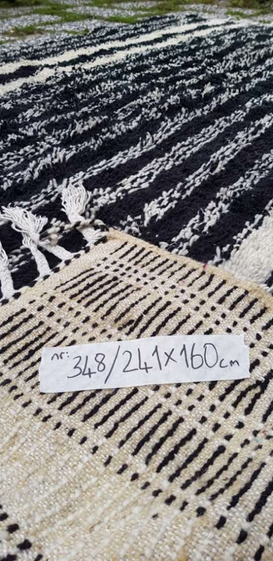 Image 1 of Hand-knotted Berber wool rug 241x160cm
