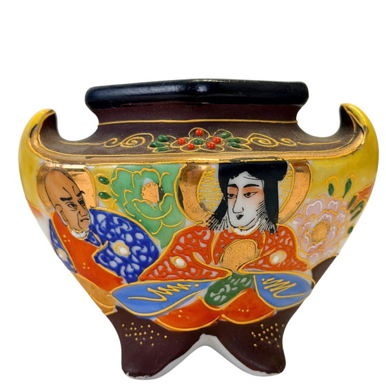 Koro in Porcellana Giapponese Stile Satsuma Vintage con Marchio Dai Nippon – Metà del XX Secolo (photo 2 of 8)