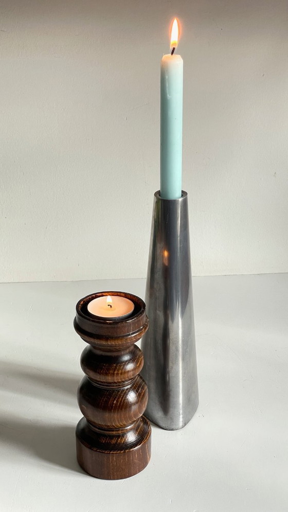 Image 1 of BOUGEOIRS Bois et Métal Ikea VINTAGE