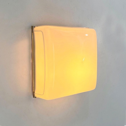 White Cnosso Wall Lamp by Angelo Mangiarotti for Artemide, 1960s