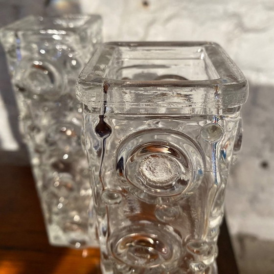 Image 1 of 2 Josef Schott vases for Smalandshyttan 1960s