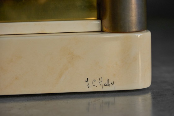 Image 1 of Faux-Marble Lacquered Sideboard by Jean Claude Mahey, France, 1970s