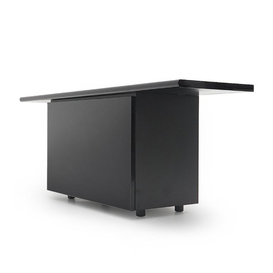 Image 1 of Schwarz lackiertes „Sheraton“-Sideboard von Giotto Stoppino für Acerbis, 1970er