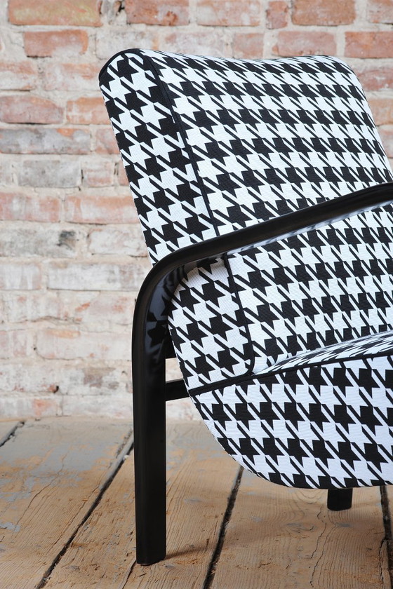 Gerestaureerde Art Deco fauteuil, door Koželka en Kropáček, beukenhout, Tsjechisch, jaren dertig (photo 12 of 16)