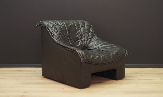 Image 1 of Fauteuil en cuir, design allemand, années 1960, fabricant : Viva