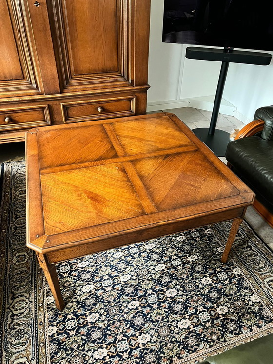 Image 1 of cherry coffee table and side table