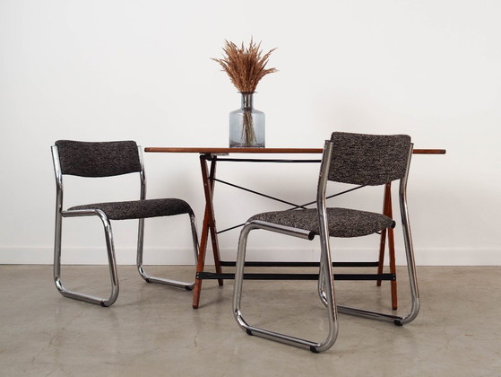 Image 1 of Opklapbare teakhouten tafel, Italiaans design, jaren 70, gemaakt in Italië.