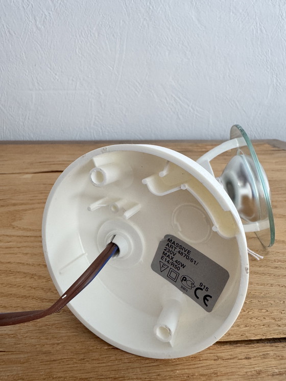 Image 1 of Vintage white spotlight from the 1980s by Massive from Belgium