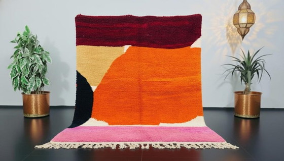 Image 1 of Marokkanischer Teppich aus Naturleinen, 300 x 200 cm