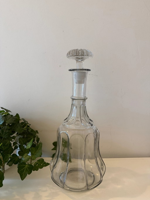 Victorian glass carafe