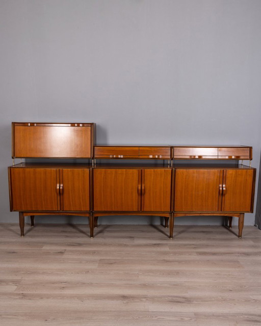 Vintage 1970s Italian Teak Sideboard, Designed by Barovero – dressoirs, Wood