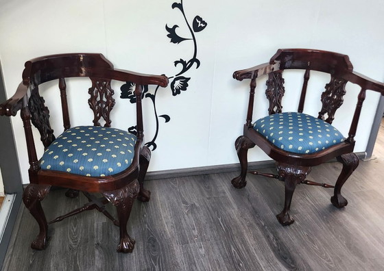 Image 1 of 2 Chippendale hoekstoelen