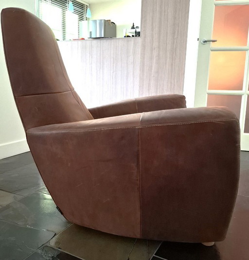 Fauteuil Longa in YAK-leder van Gerard van den Berg