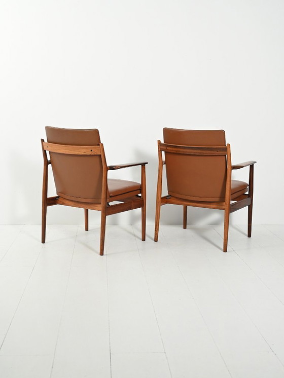 Image 1 of Pair of "Ark" armchairs by Arne Vodder