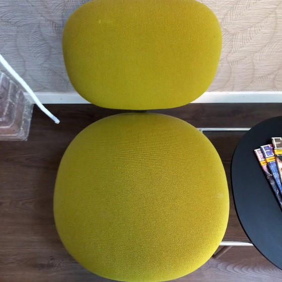 Image 1 of Panchina vintage per sala d'attesa; 2 posti con tavolo