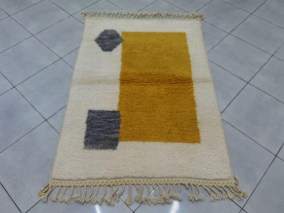 Traditioneel, op maat gemaakt wollen vloerkleed met kleurrijk patroon, 1,5/2,5 m – Aime Té (photo 5 of 6)