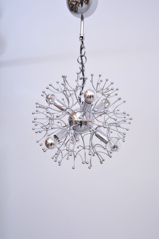 Image 1 of Sputnik plafondlamp in chroom van Gaetano Sciolari